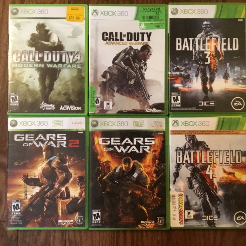 Xbox 360 games bundle Including Call Of Duty, Gears Of War & Battlefield